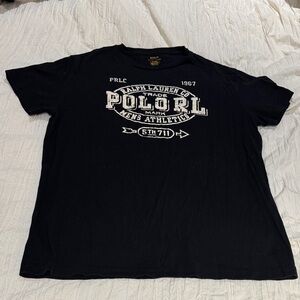 Polo by Ralph Lauren Men's black Graphic Tee size medium